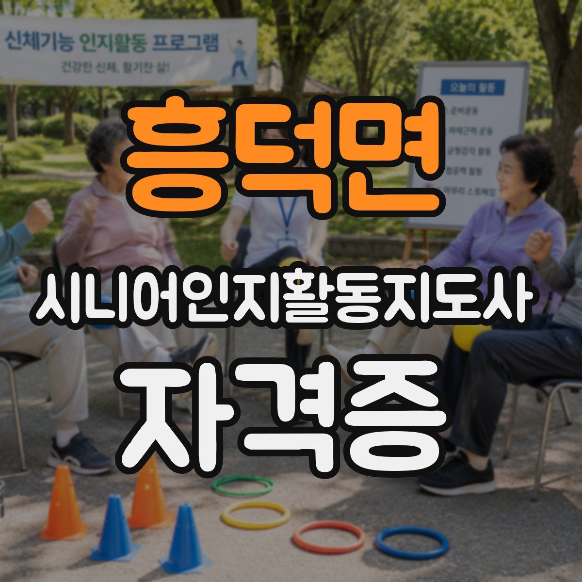 흥덕면 시니어인지활동지도사 자격증