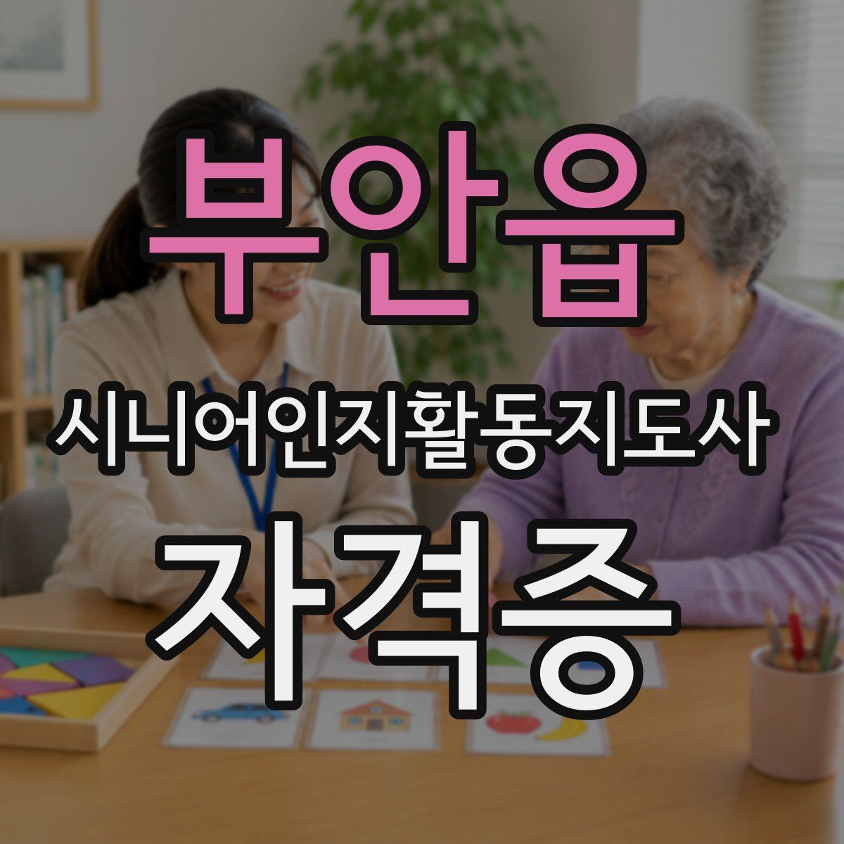 부안읍 시니어인지활동지도사 자격증