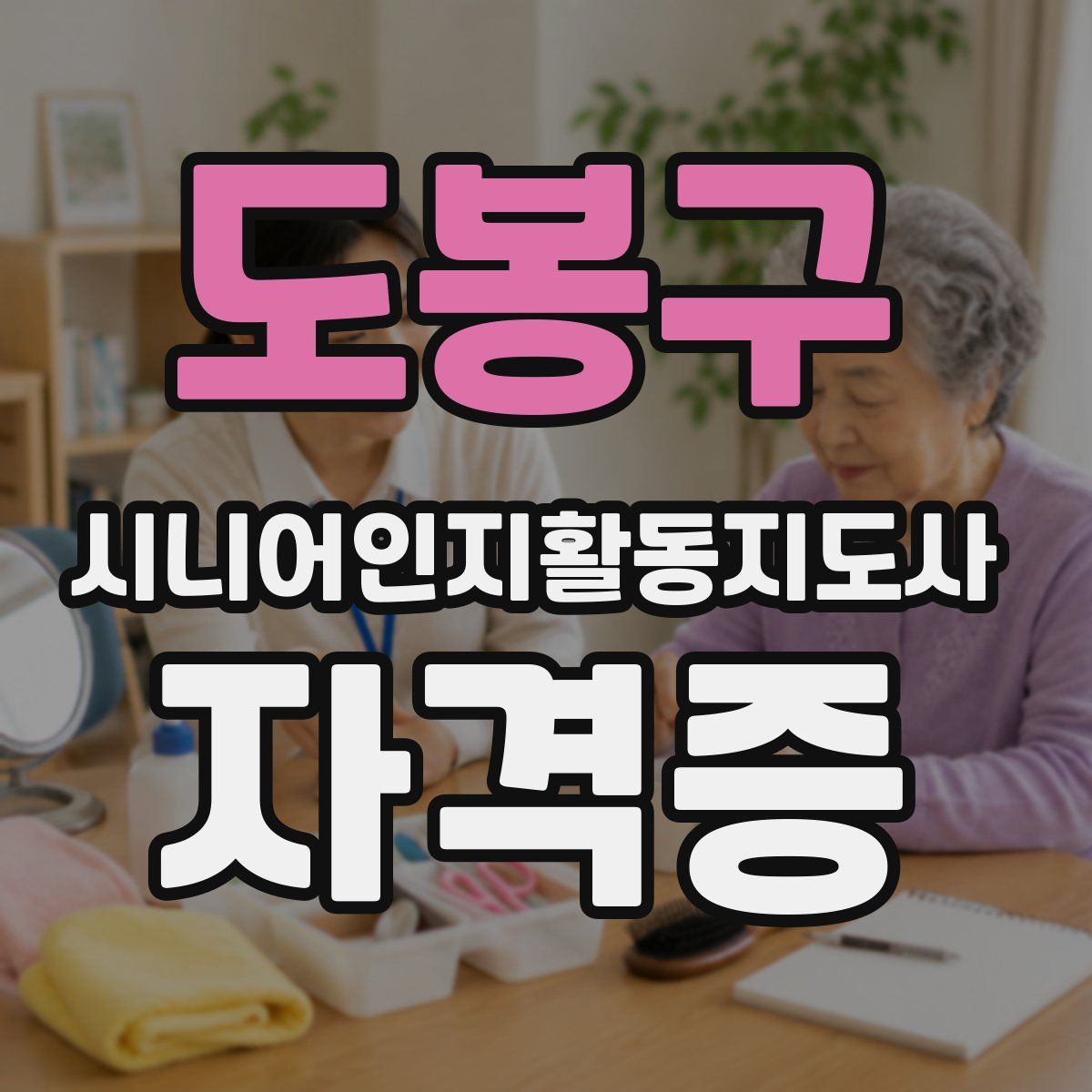 도봉구 시니어인지활동지도사 자격증