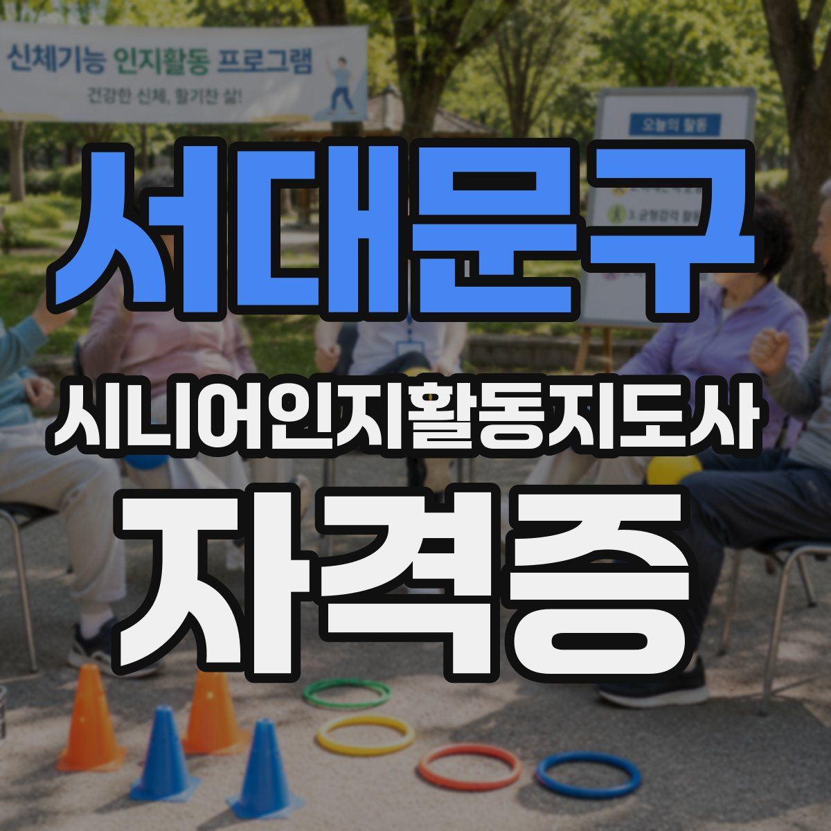 서대문구 시니어인지활동지도사 자격증