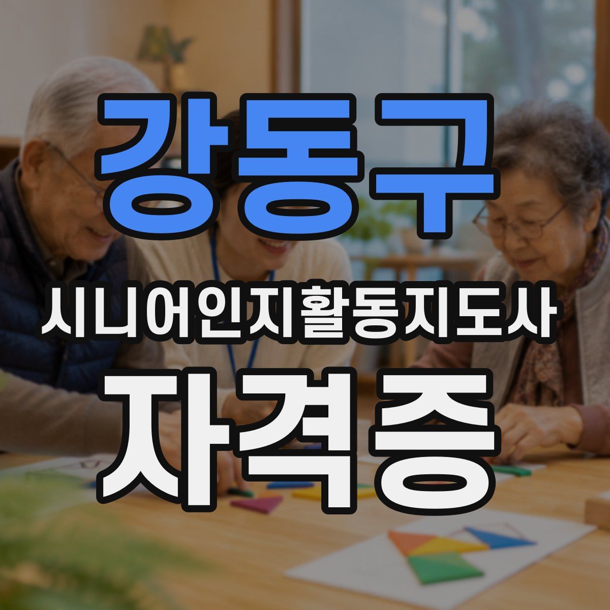 강동구 시니어인지활동지도사 자격증