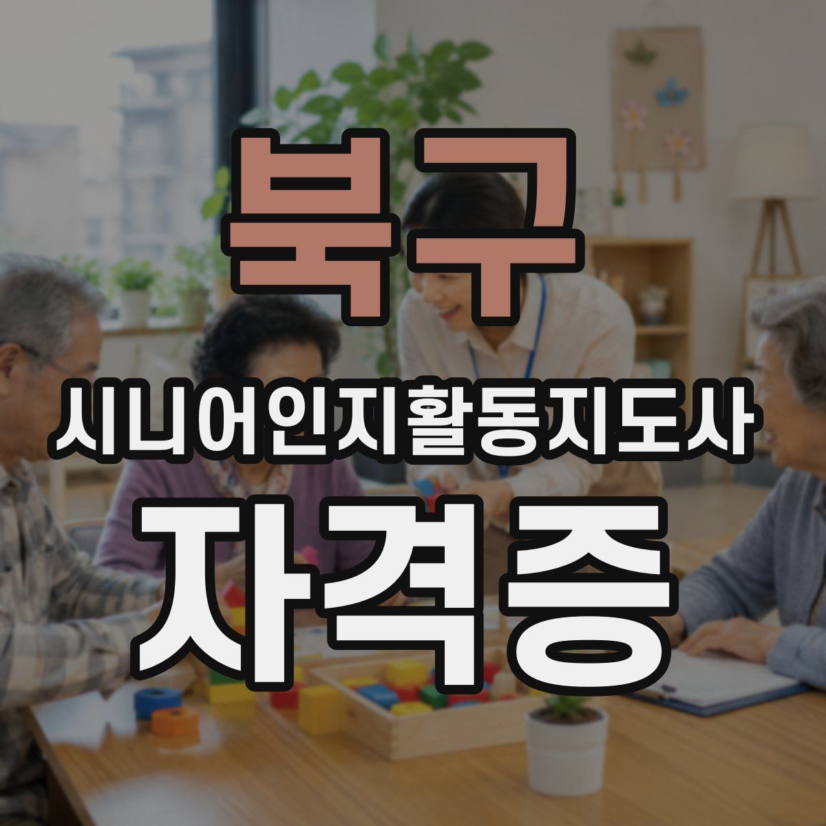 북구 시니어인지활동지도사 자격증
