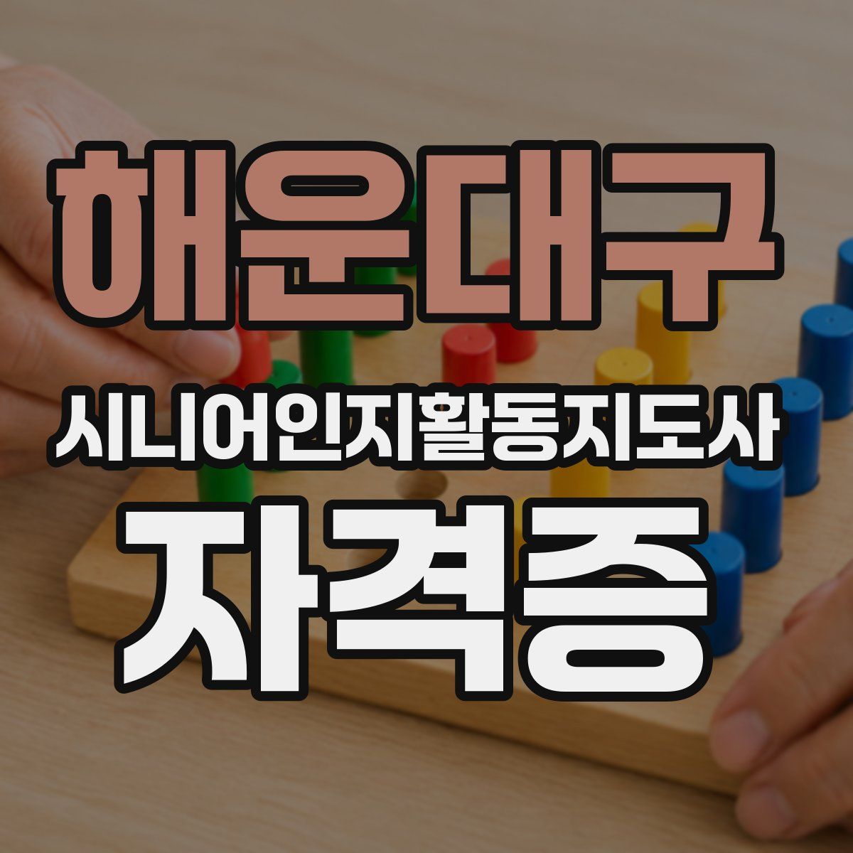 해운대구 시니어인지활동지도사 자격증