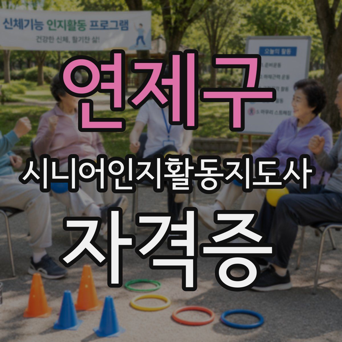연제구 시니어인지활동지도사 자격증