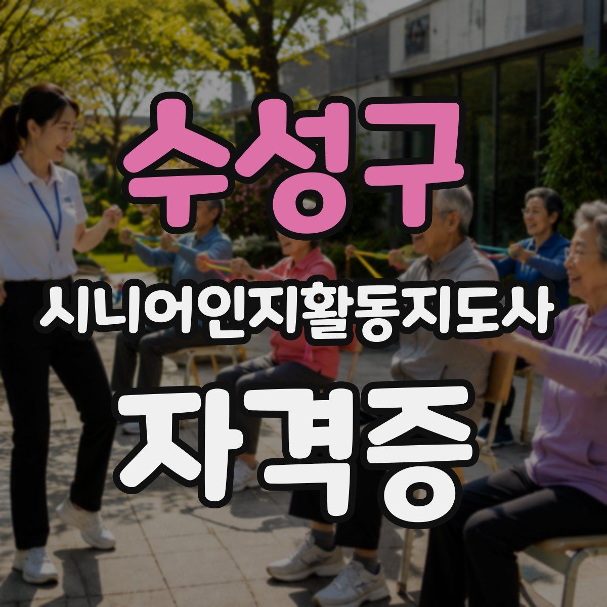 수성구 시니어인지활동지도사 자격증