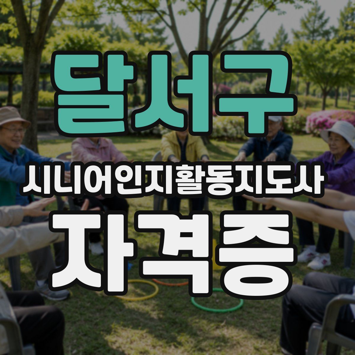 달서구 시니어인지활동지도사 자격증