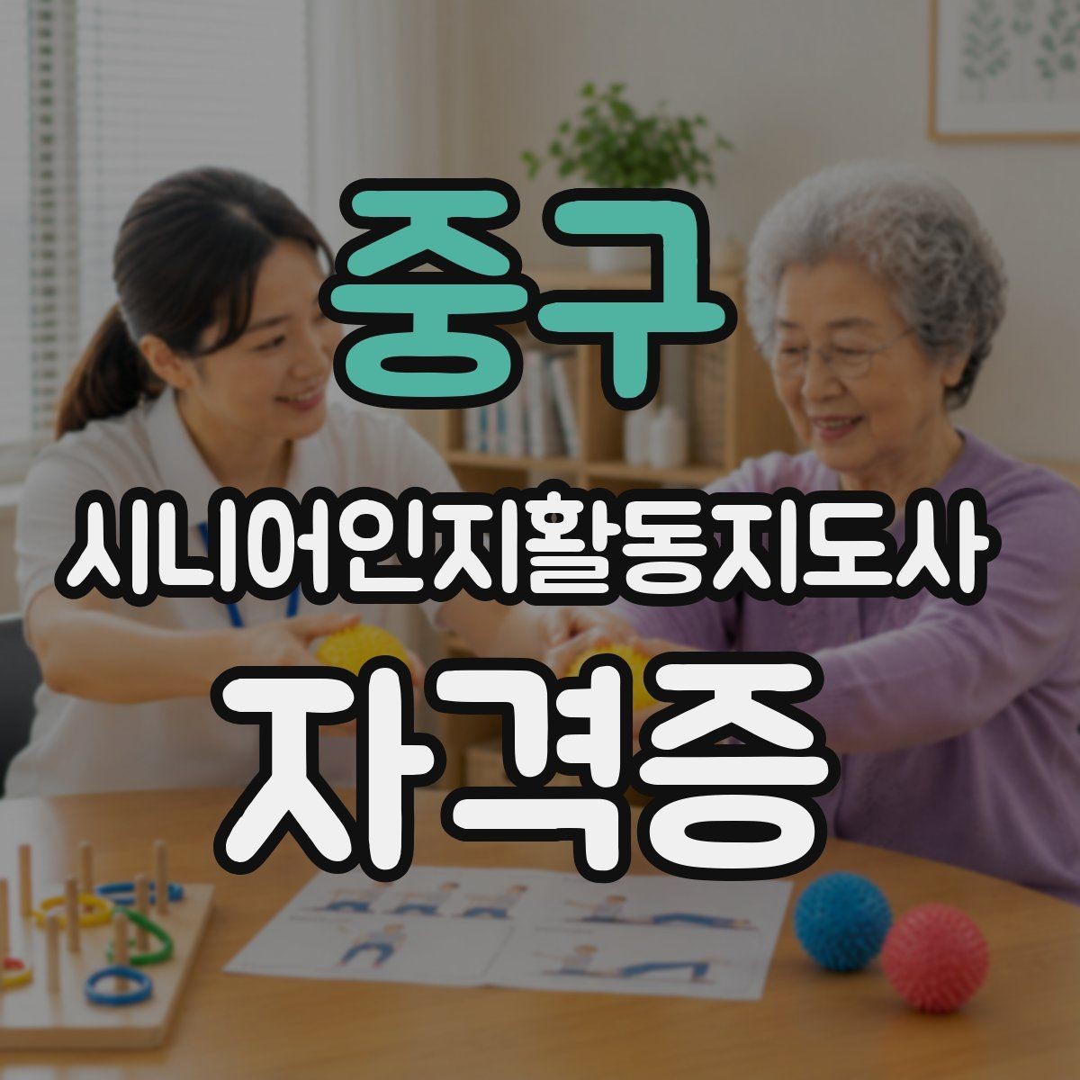 중구 시니어인지활동지도사 자격증 신청 전 FAQ로 확인하기