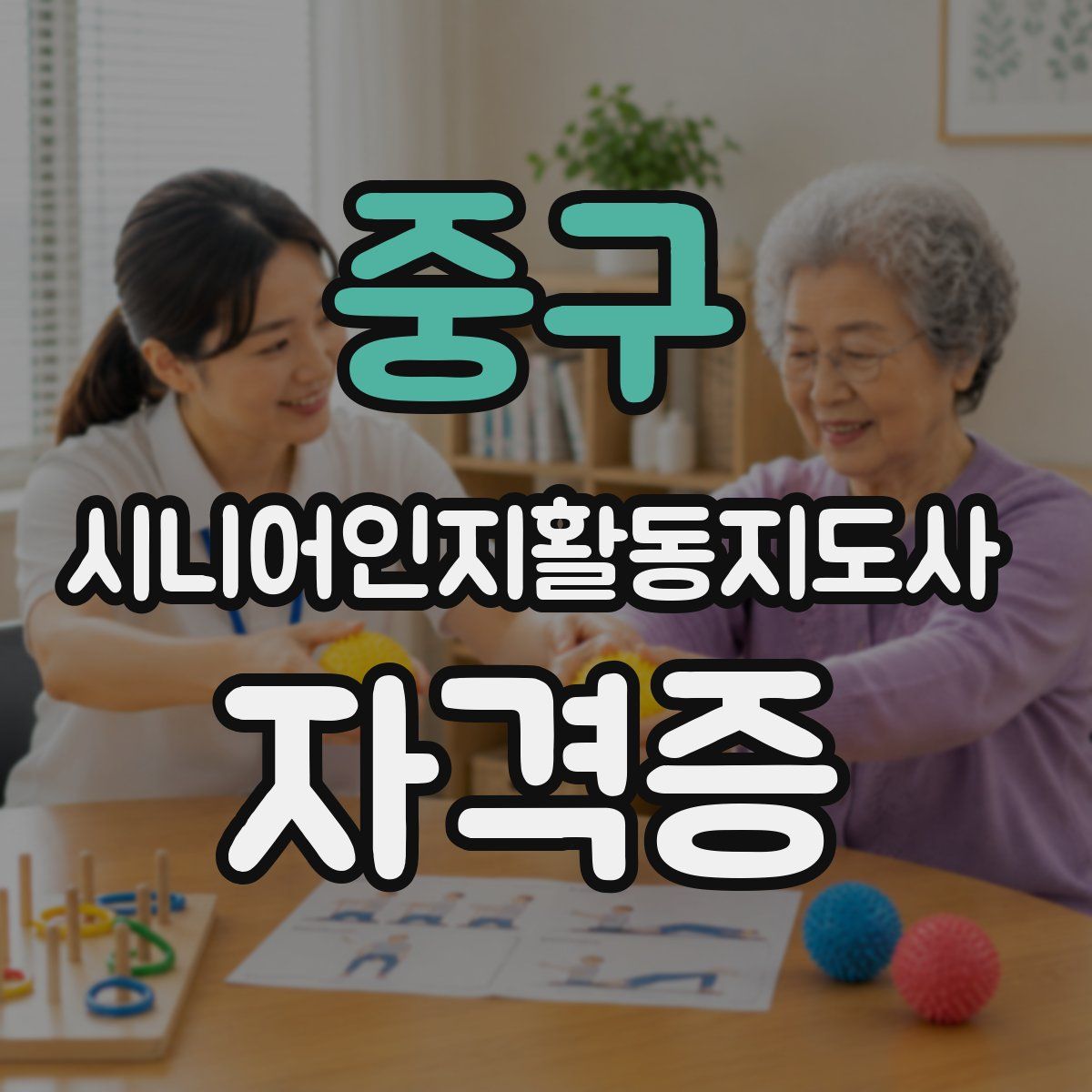 중구 시니어인지활동지도사 자격증