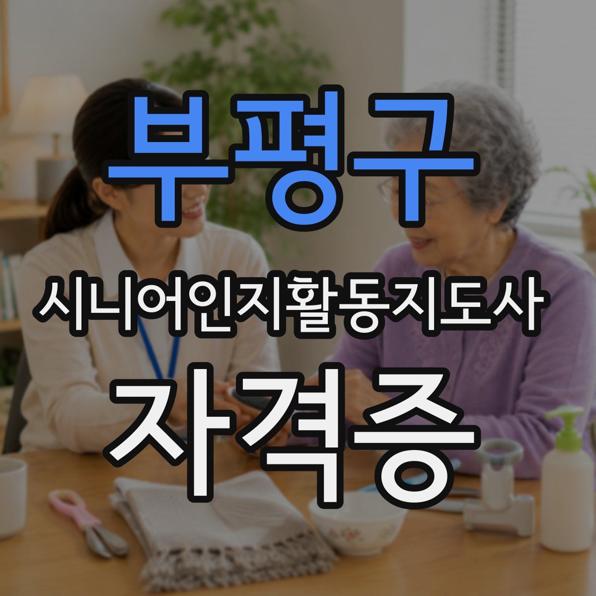 부평구 시니어인지활동지도사 자격증