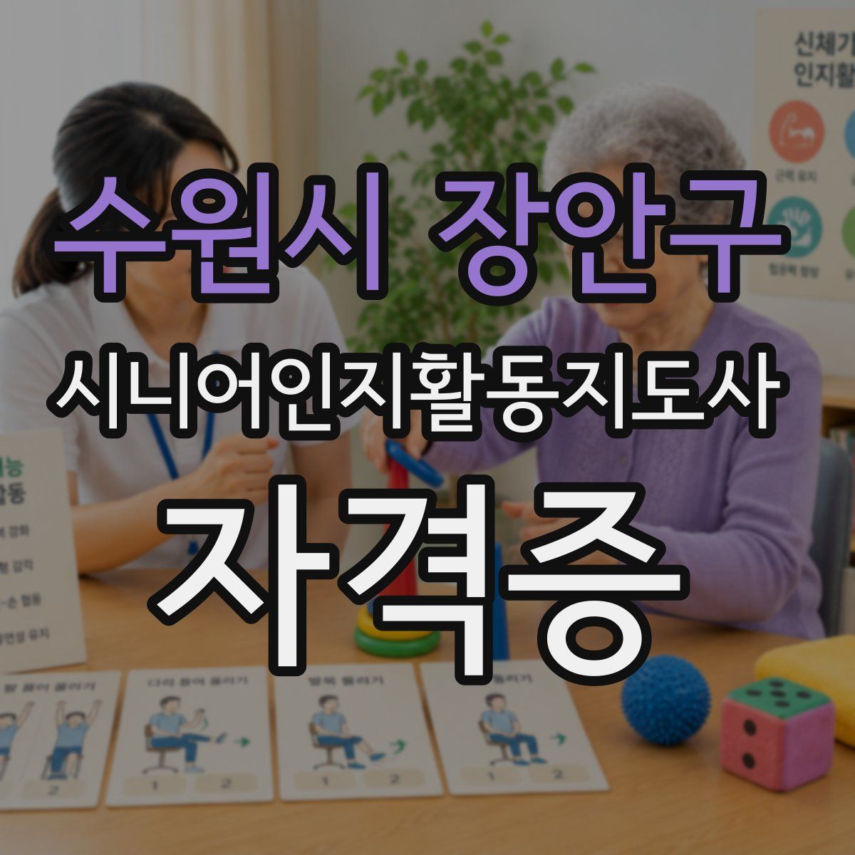 수원시 장안구 시니어인지활동지도사 자격증