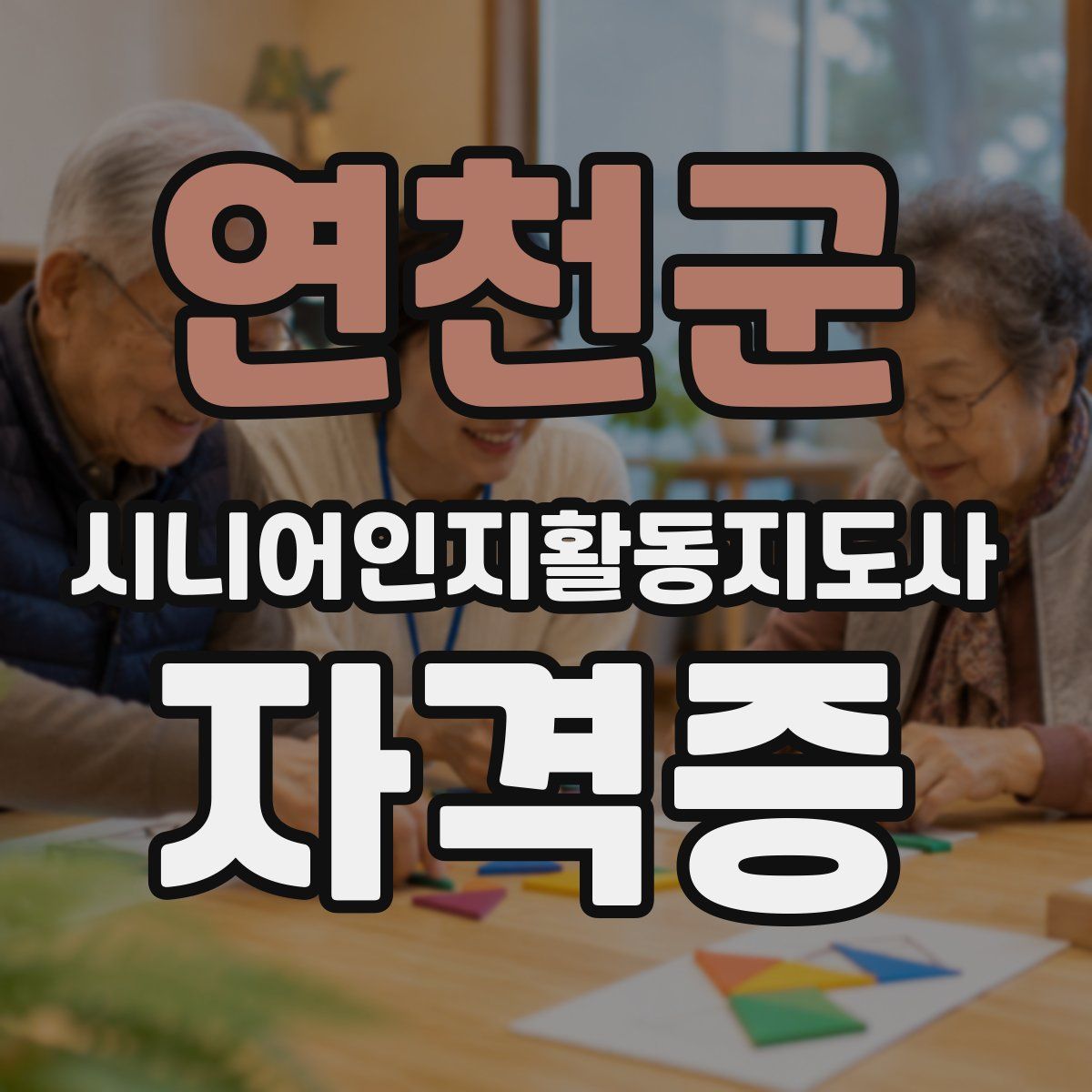 연천군 시니어인지활동지도사 자격증