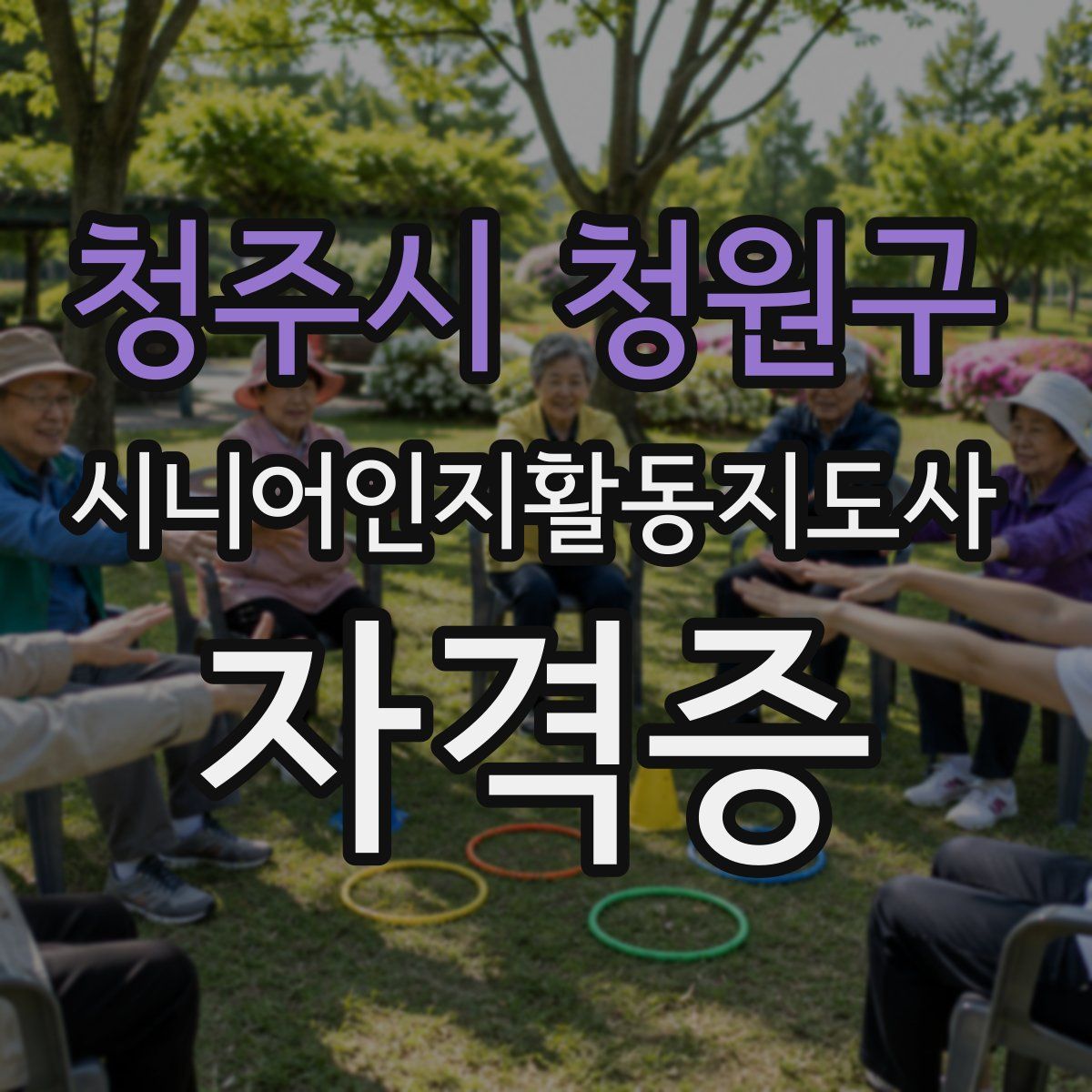 청주시 청원구 시니어인지활동지도사 자격증