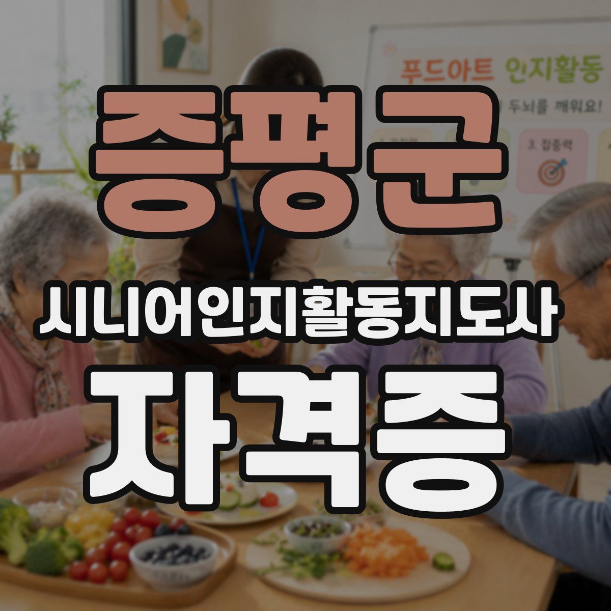증평군 시니어인지활동지도사 자격증