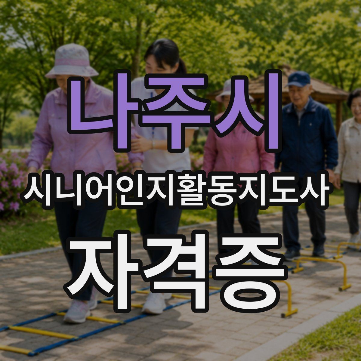 나주시 시니어인지활동지도사 자격증 공부 방법과 일정 짜는 법