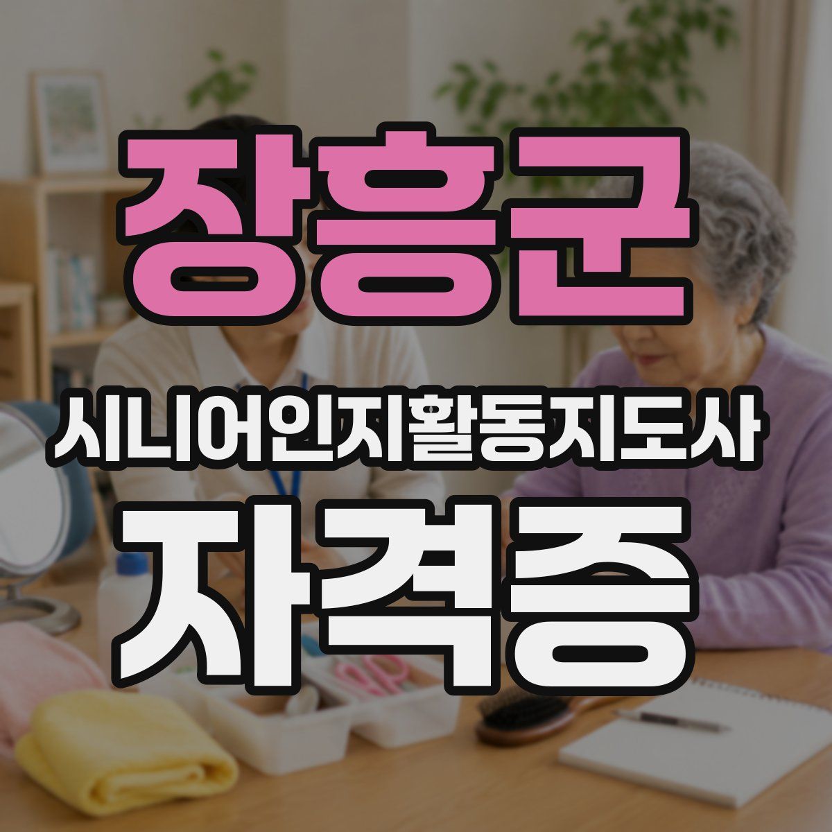 장흥군 시니어인지활동지도사 자격증