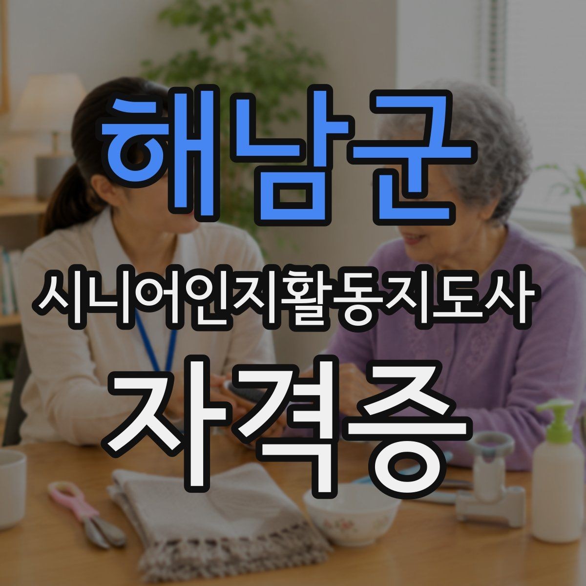 해남군 시니어인지활동지도사 자격증 취득 후 이력서에 쓰는 법