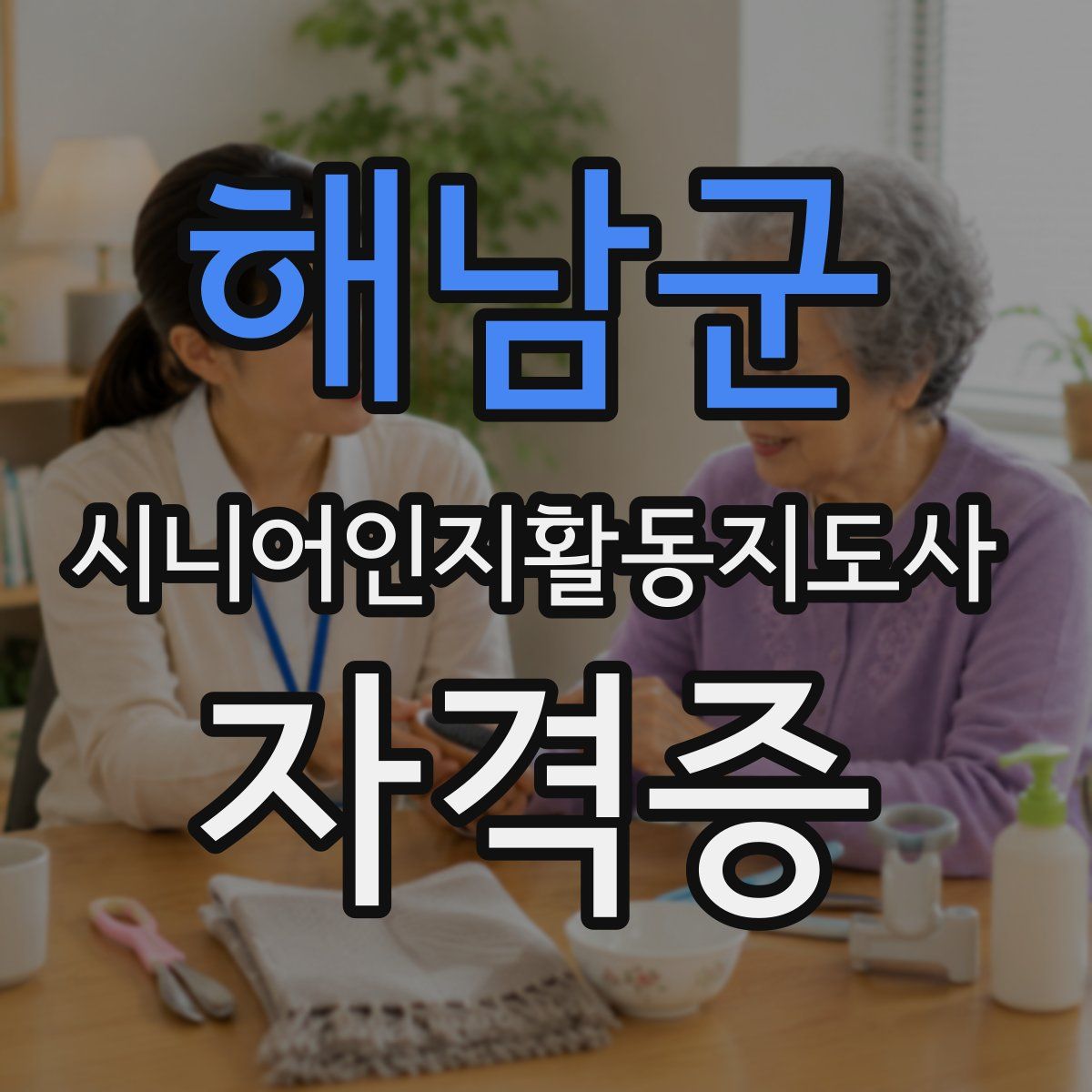 해남군 시니어인지활동지도사 자격증