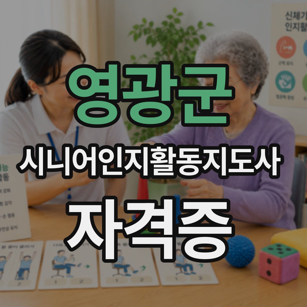 영광군 시니어인지활동지도사 자격증