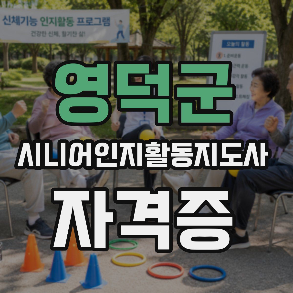 영덕군 시니어인지활동지도사 자격증