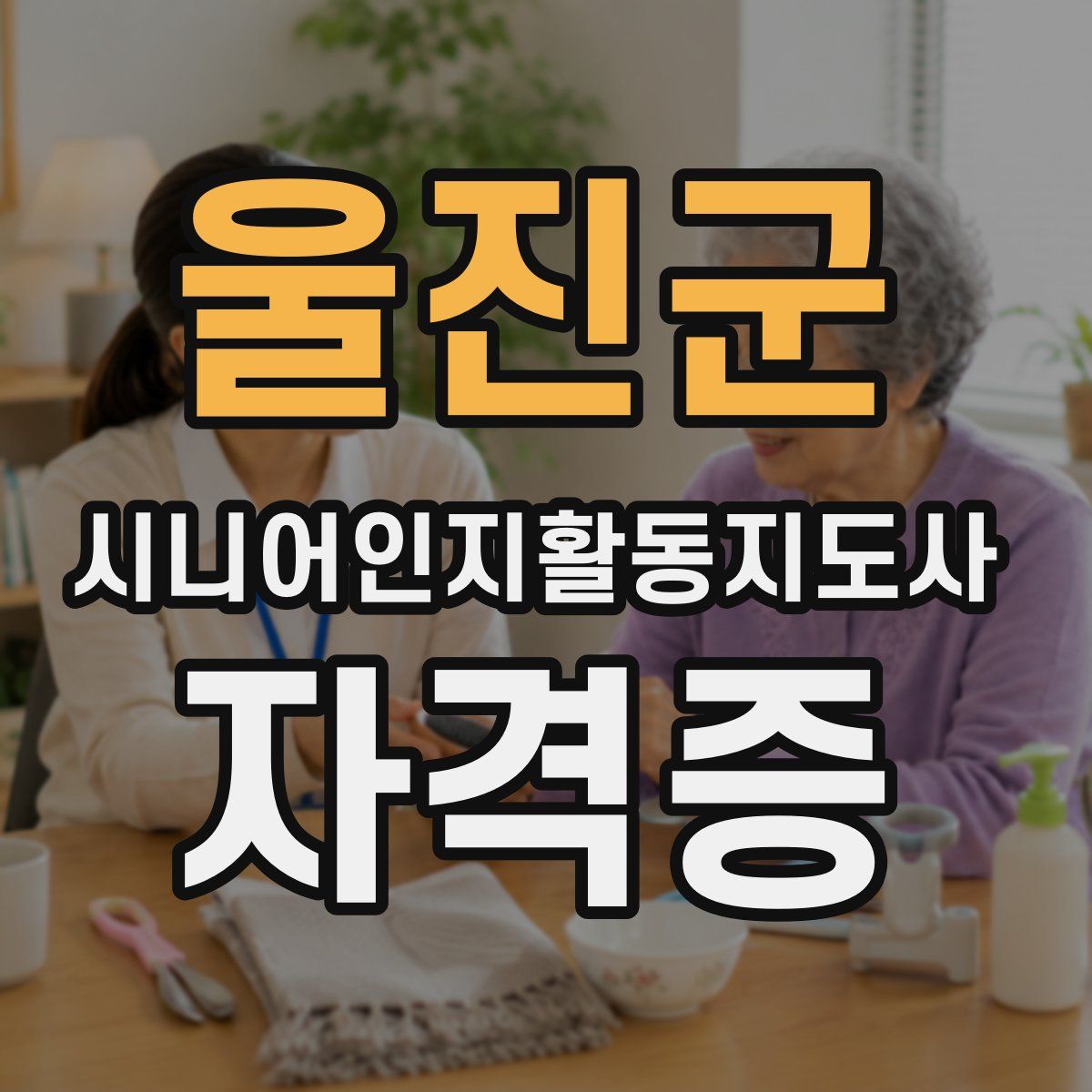 울진군 시니어인지활동지도사 자격증