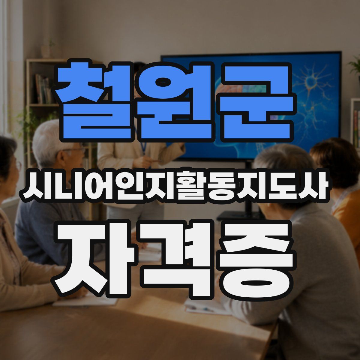 철원군 시니어인지활동지도사 자격증