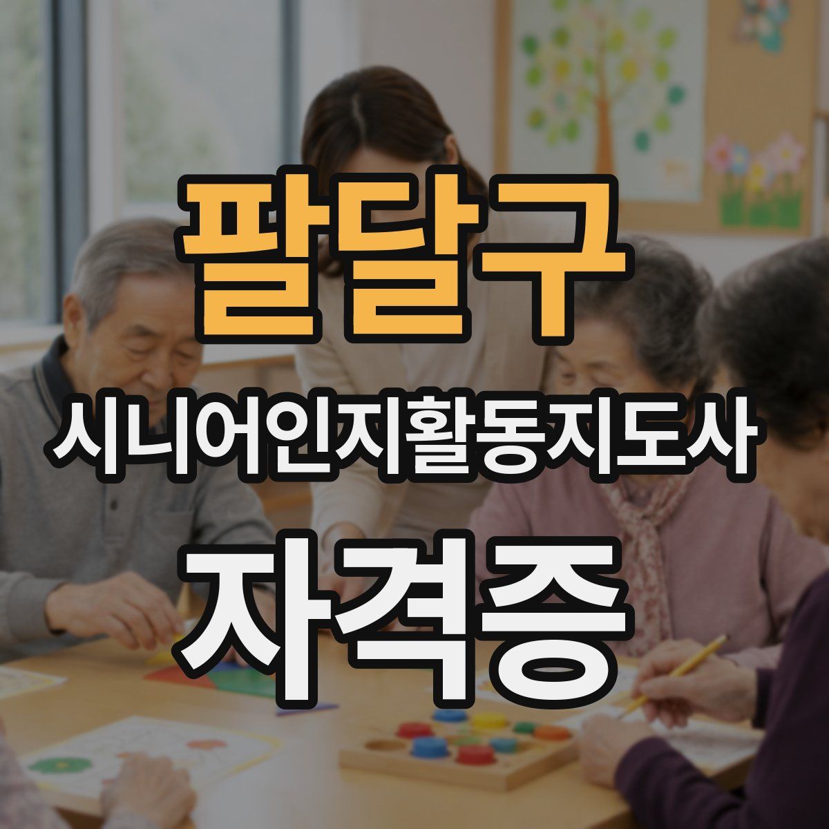 팔달구 시니어인지활동지도사 자격증