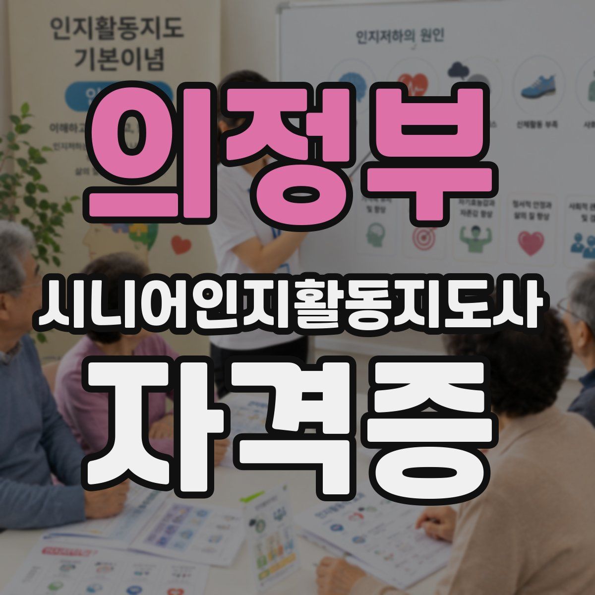 의정부 시니어인지활동지도사 자격증