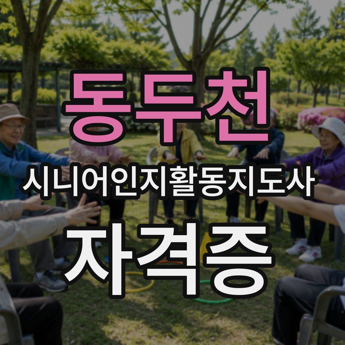 동두천 시니어인지활동지도사 자격증