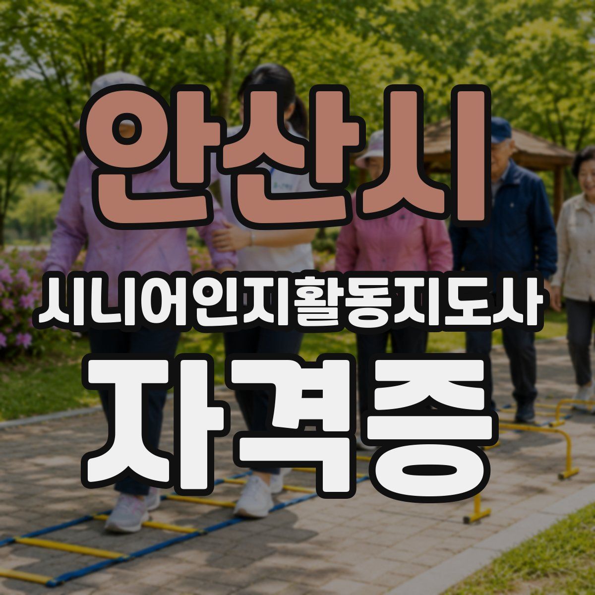 안산시 시니어인지활동지도사 자격증