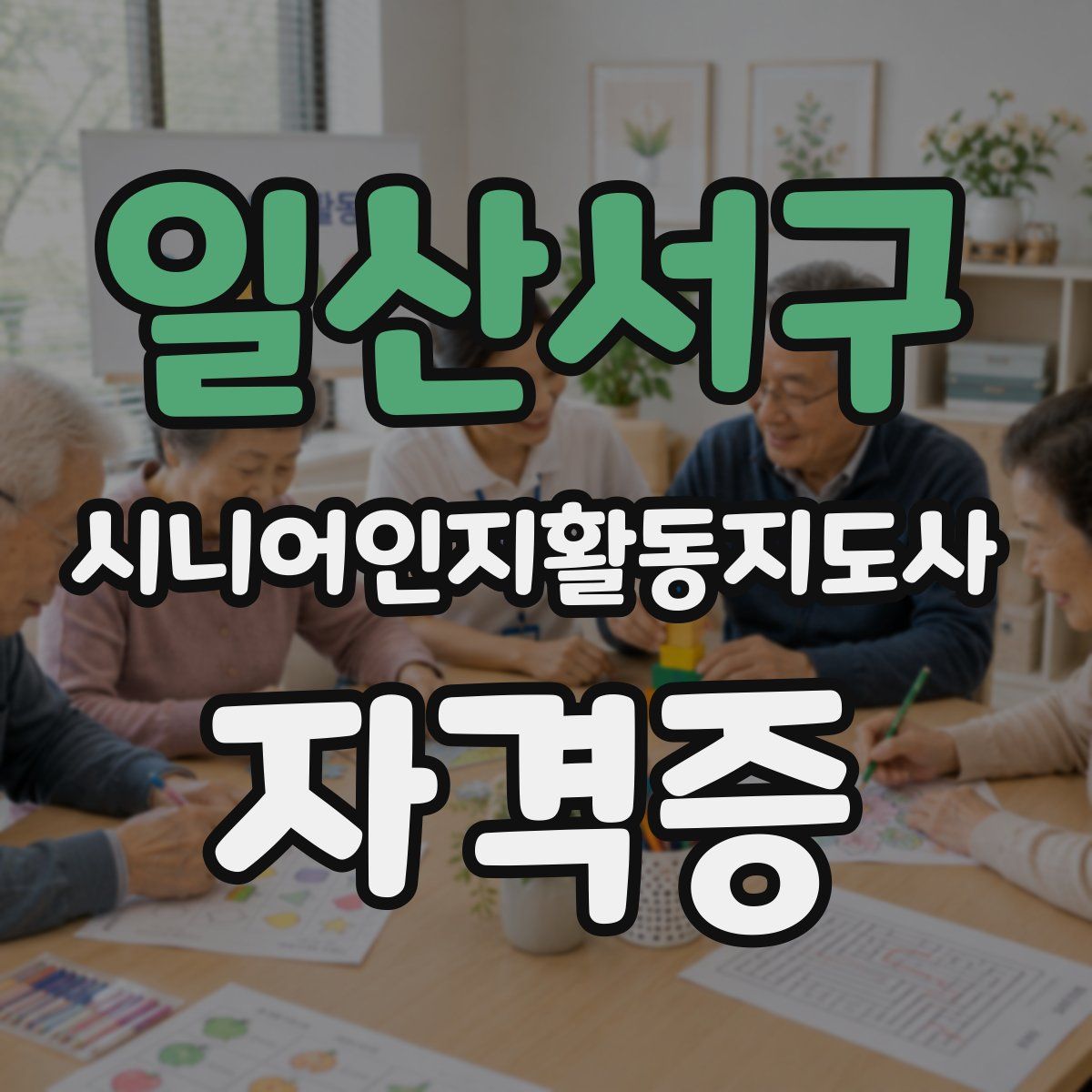 일산서구 시니어인지활동지도사 자격증