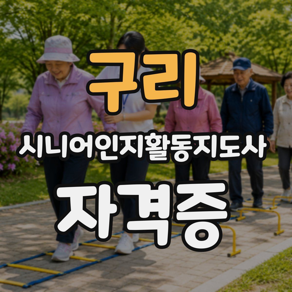 구리 시니어인지활동지도사 자격증