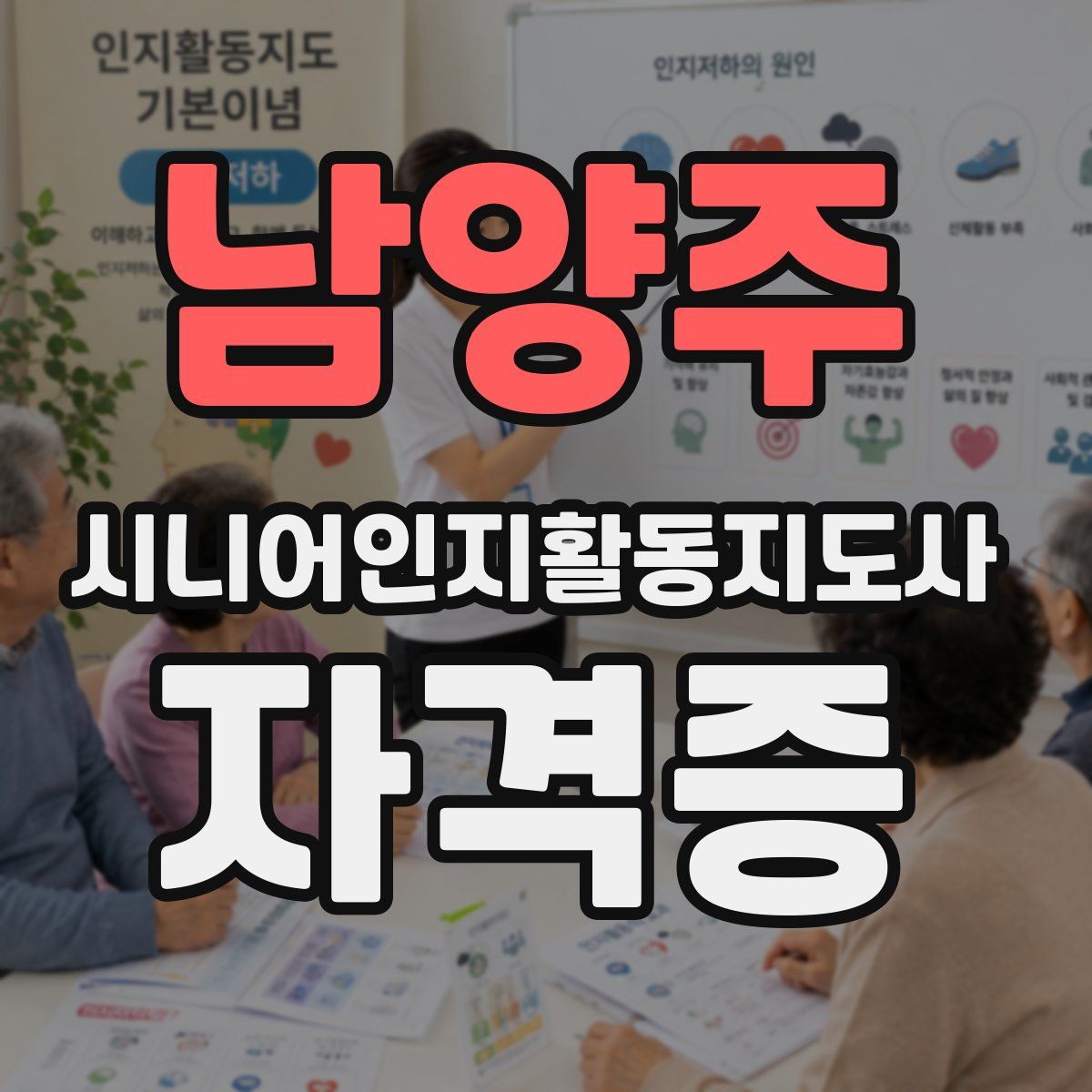 남양주 시니어인지활동지도사 자격증