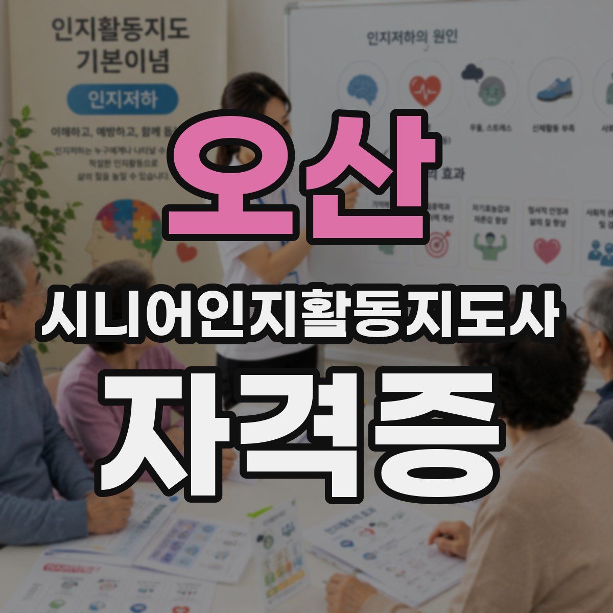 오산 시니어인지활동지도사 자격증