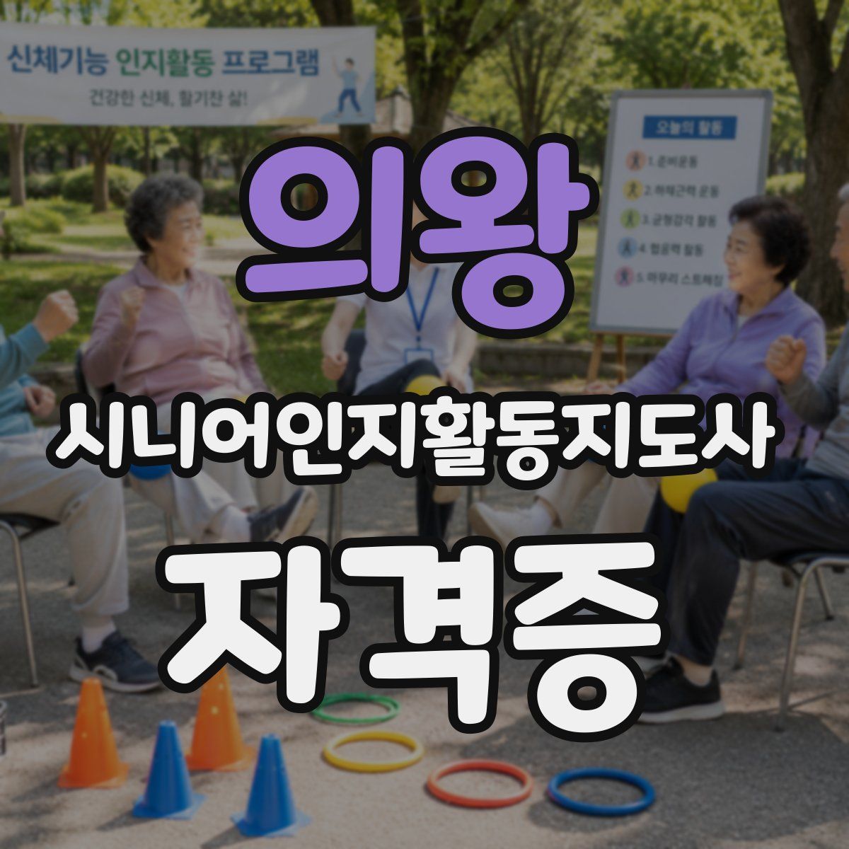 의왕 시니어인지활동지도사 자격증