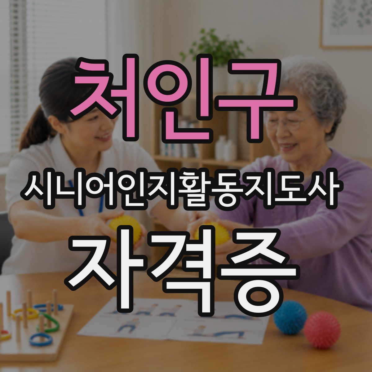 처인구 시니어인지활동지도사 자격증
