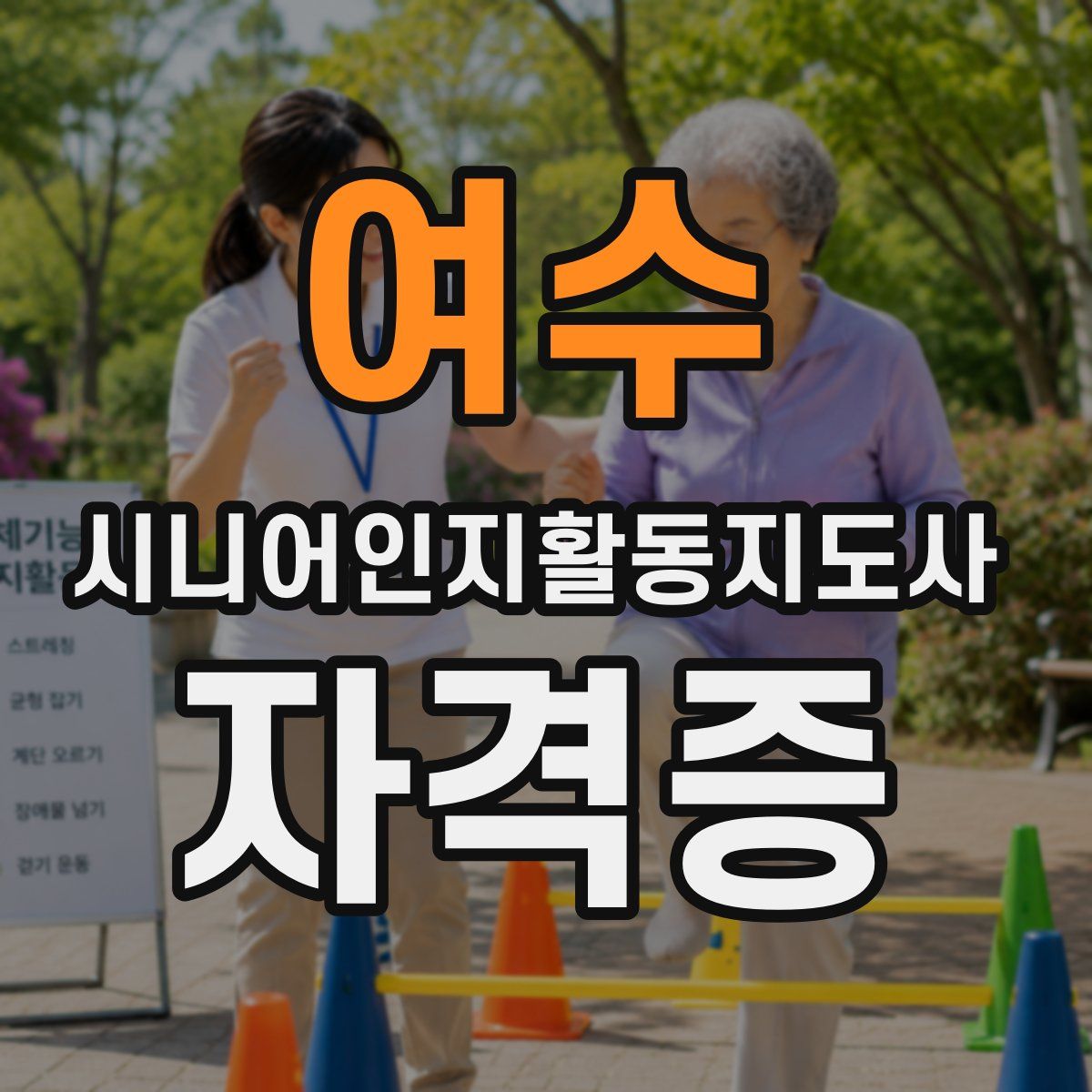 여수 시니어인지활동지도사 자격증