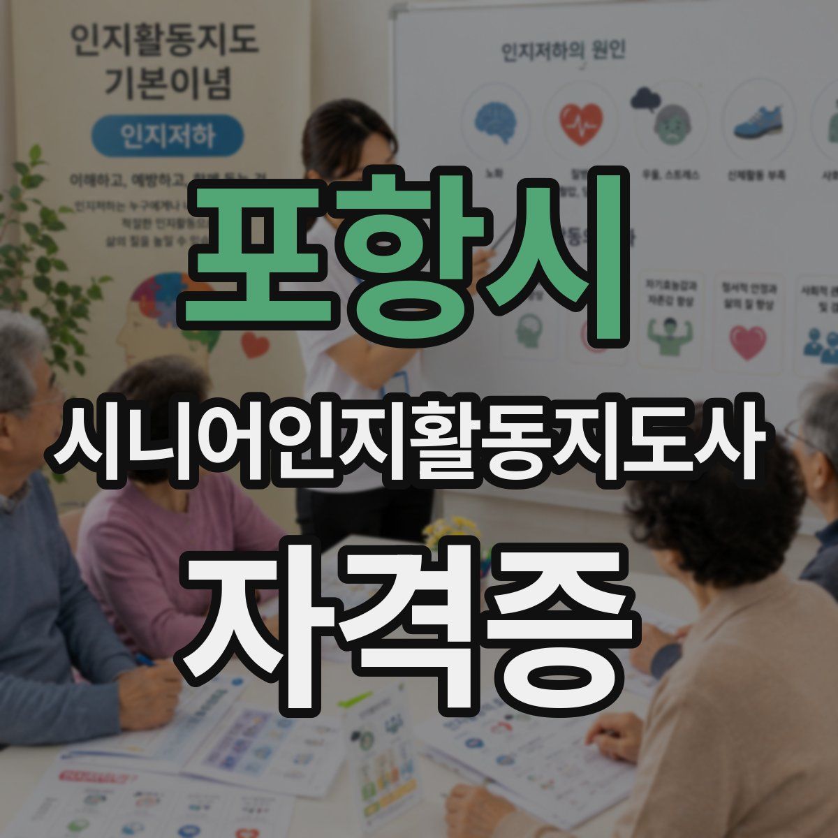 포항시 시니어인지활동지도사 자격증