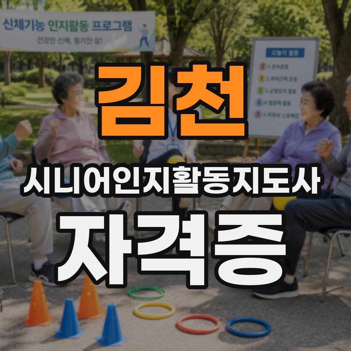김천 시니어인지활동지도사 자격증