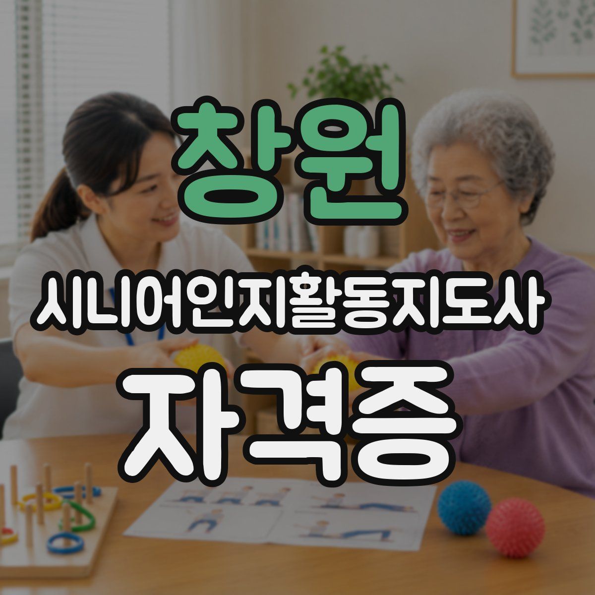창원 시니어인지활동지도사 자격증