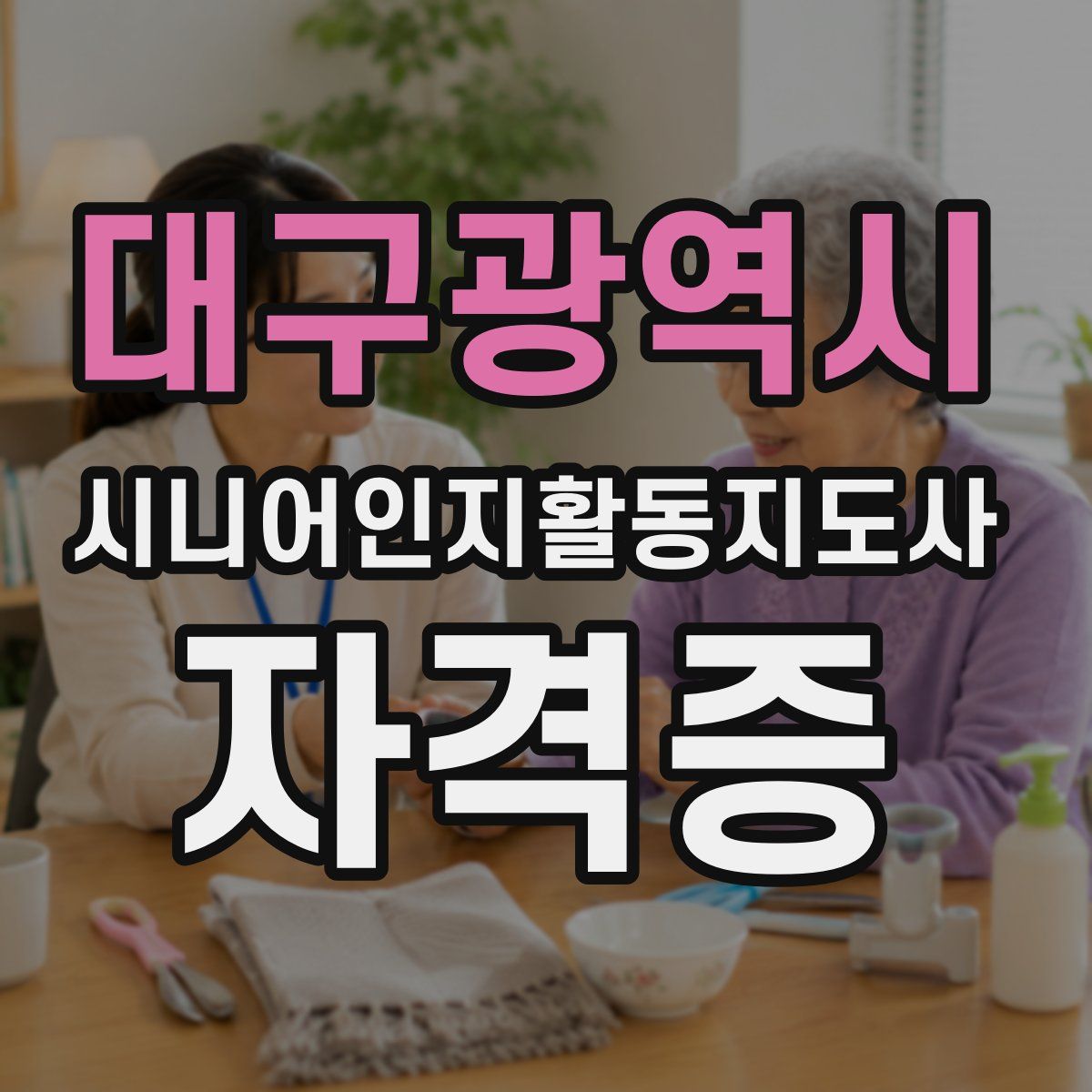 대구광역시 시니어인지활동지도사 자격증