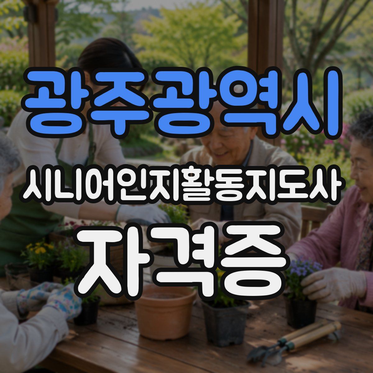광주광역시 시니어인지활동지도사 자격증
