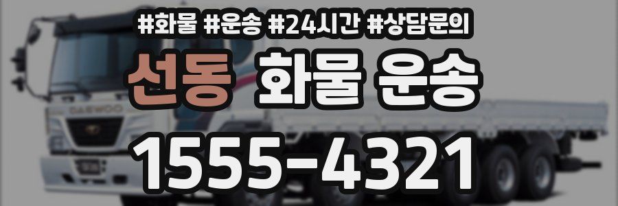 선동 화물 운송