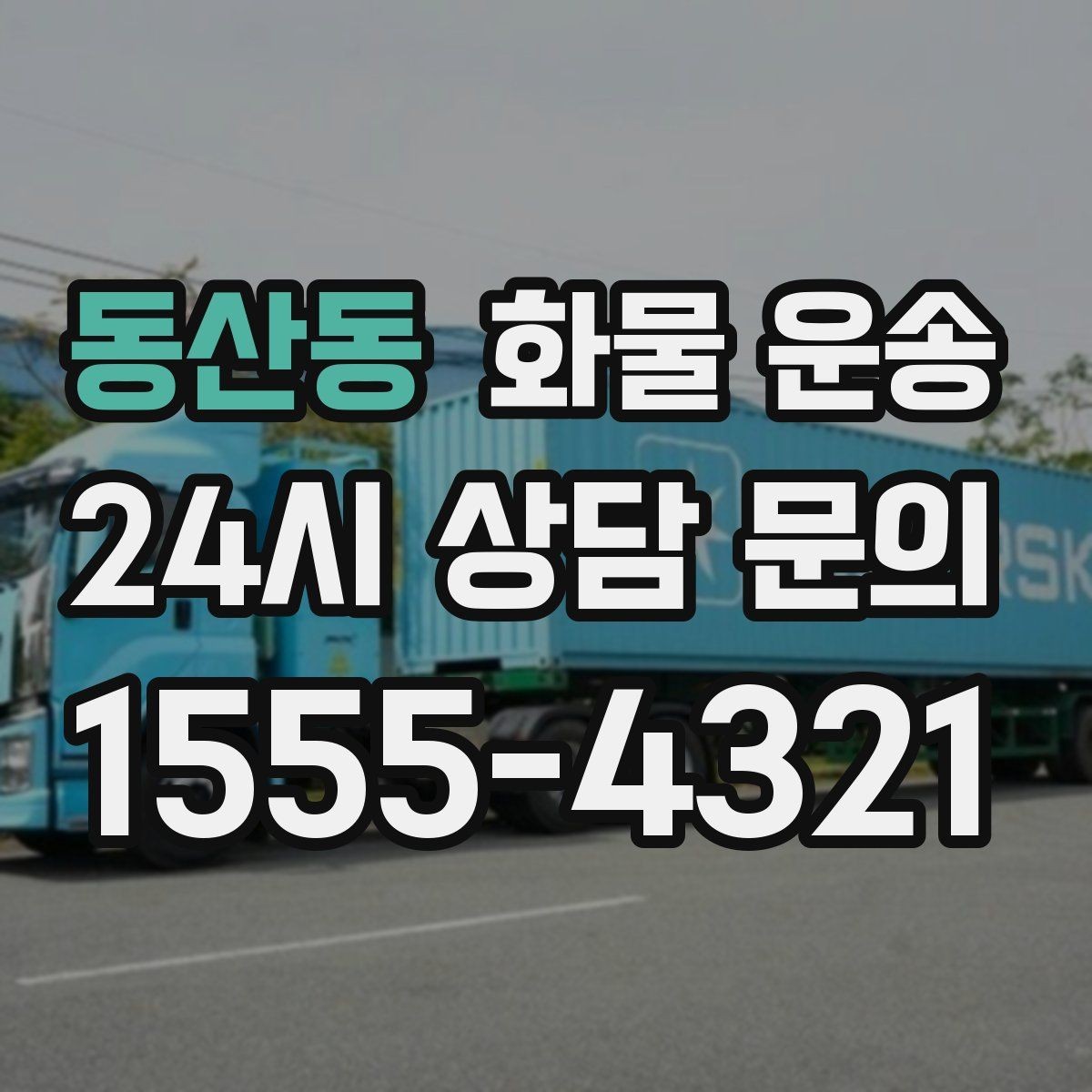 동산동 화물 운송 왕복 운송이 필요한 경우 비용 구조 정리