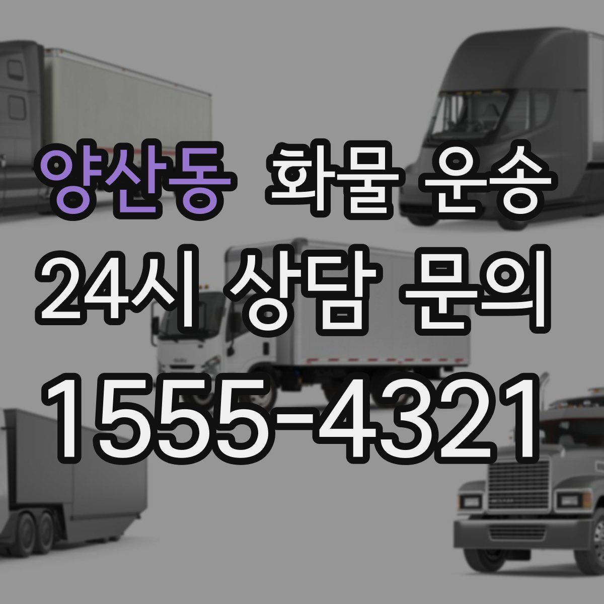 양산동 화물 운송