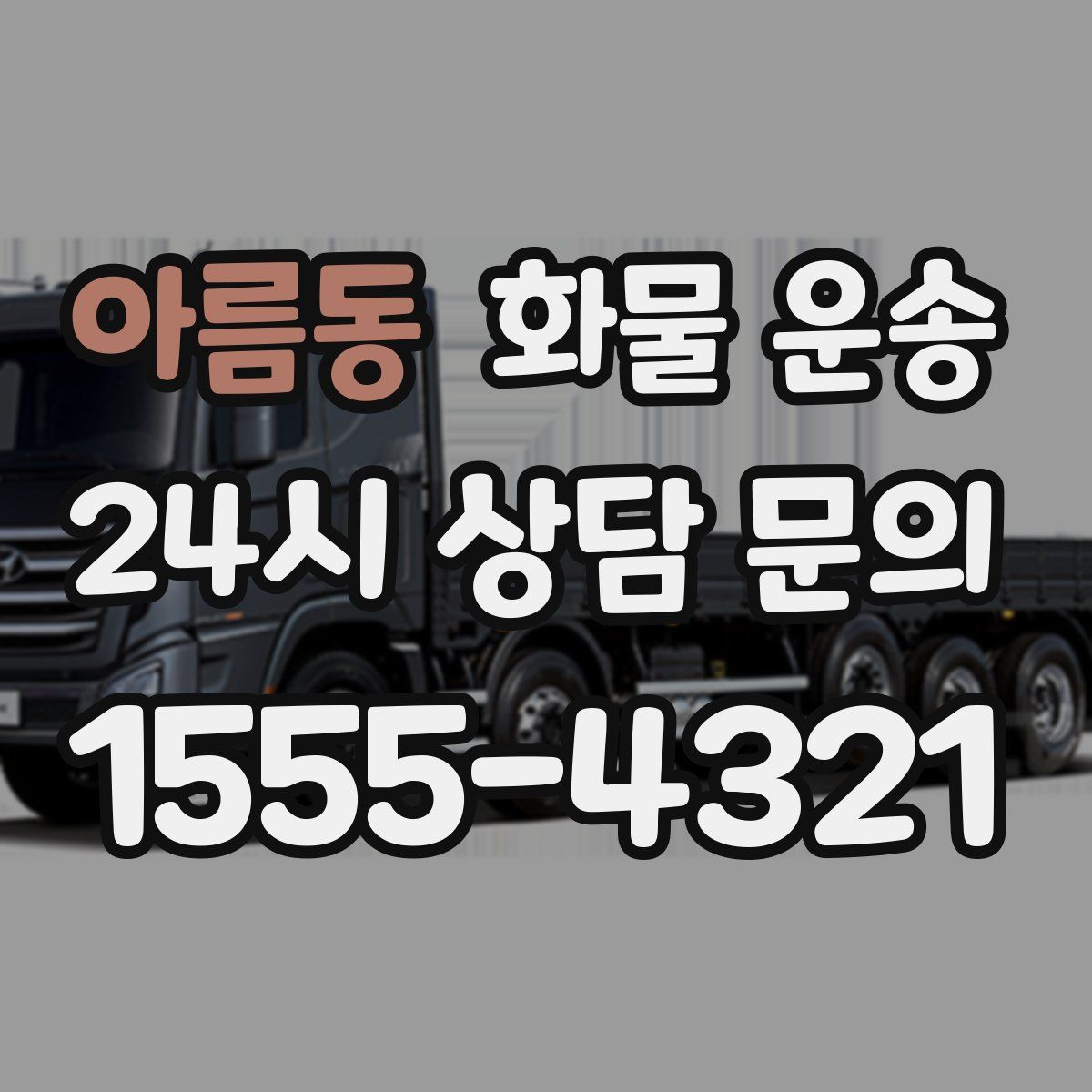 아름동 화물 운송