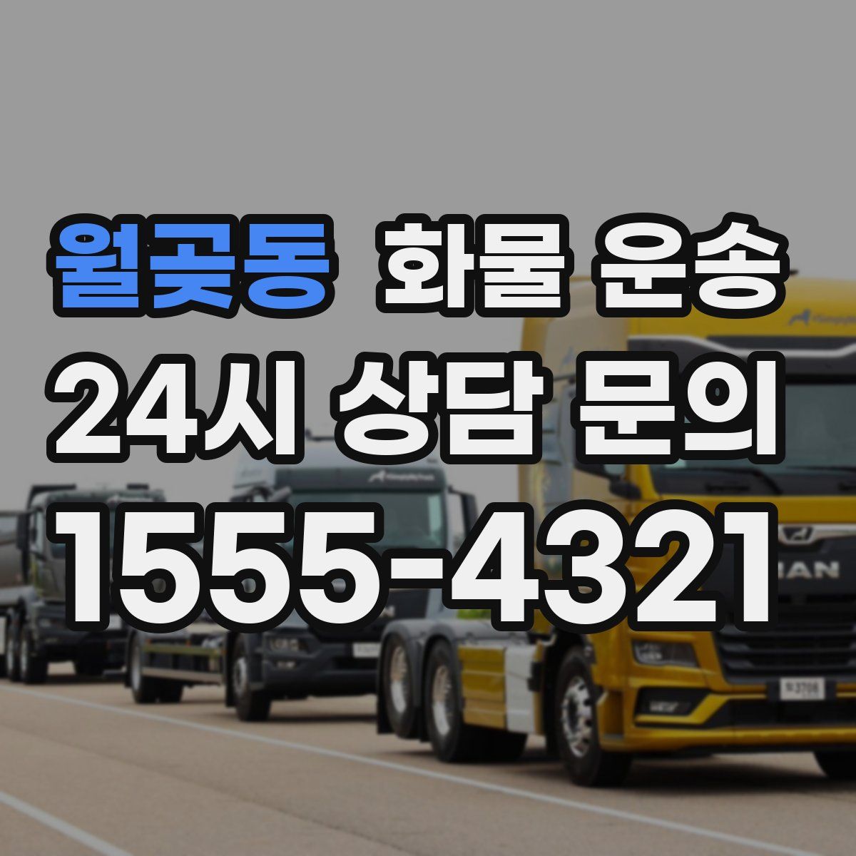 월곶동 화물 운송