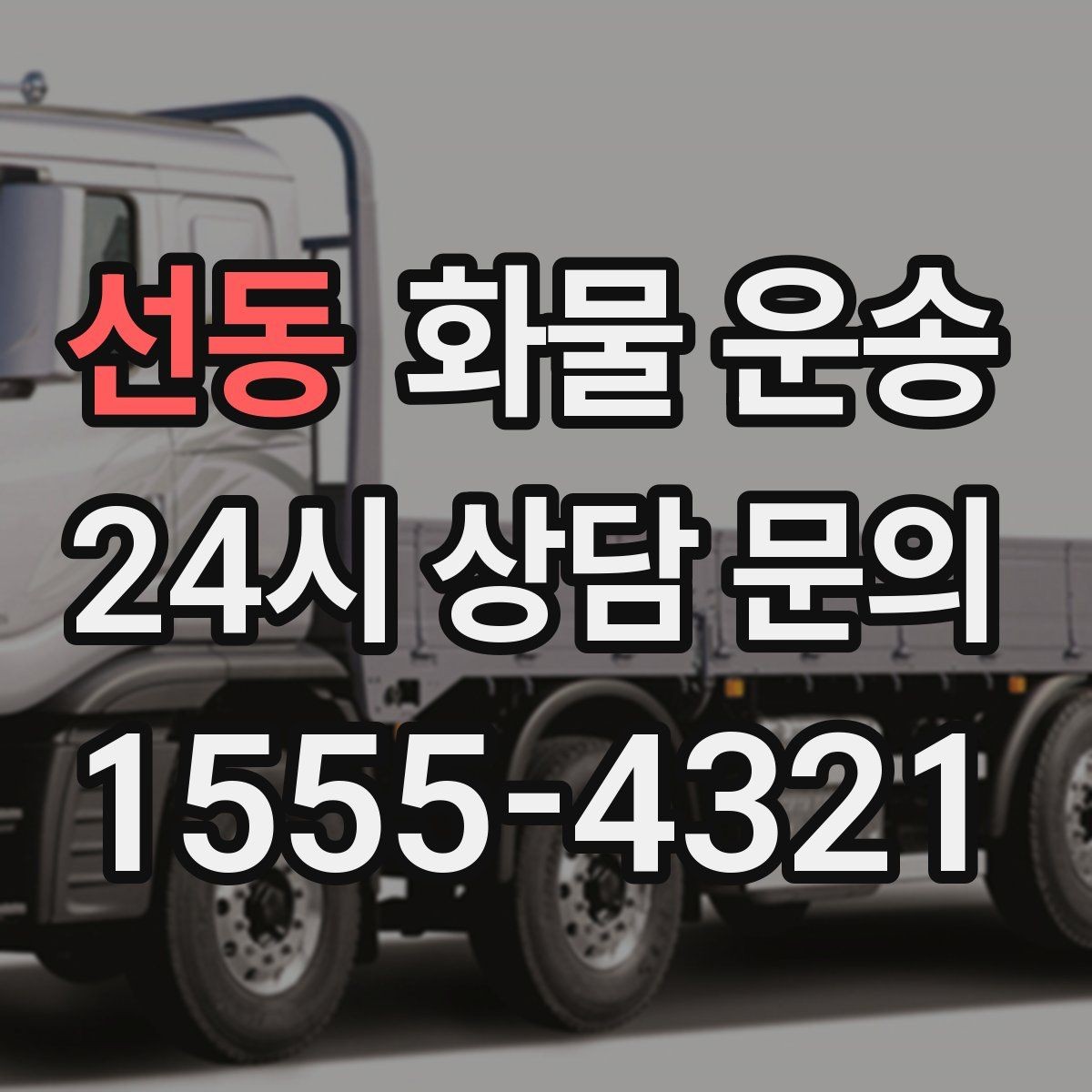 선동 화물 운송 카고는 상차가 빠른 이유