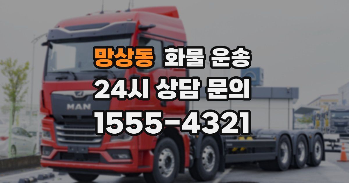 망상동 화물 운송