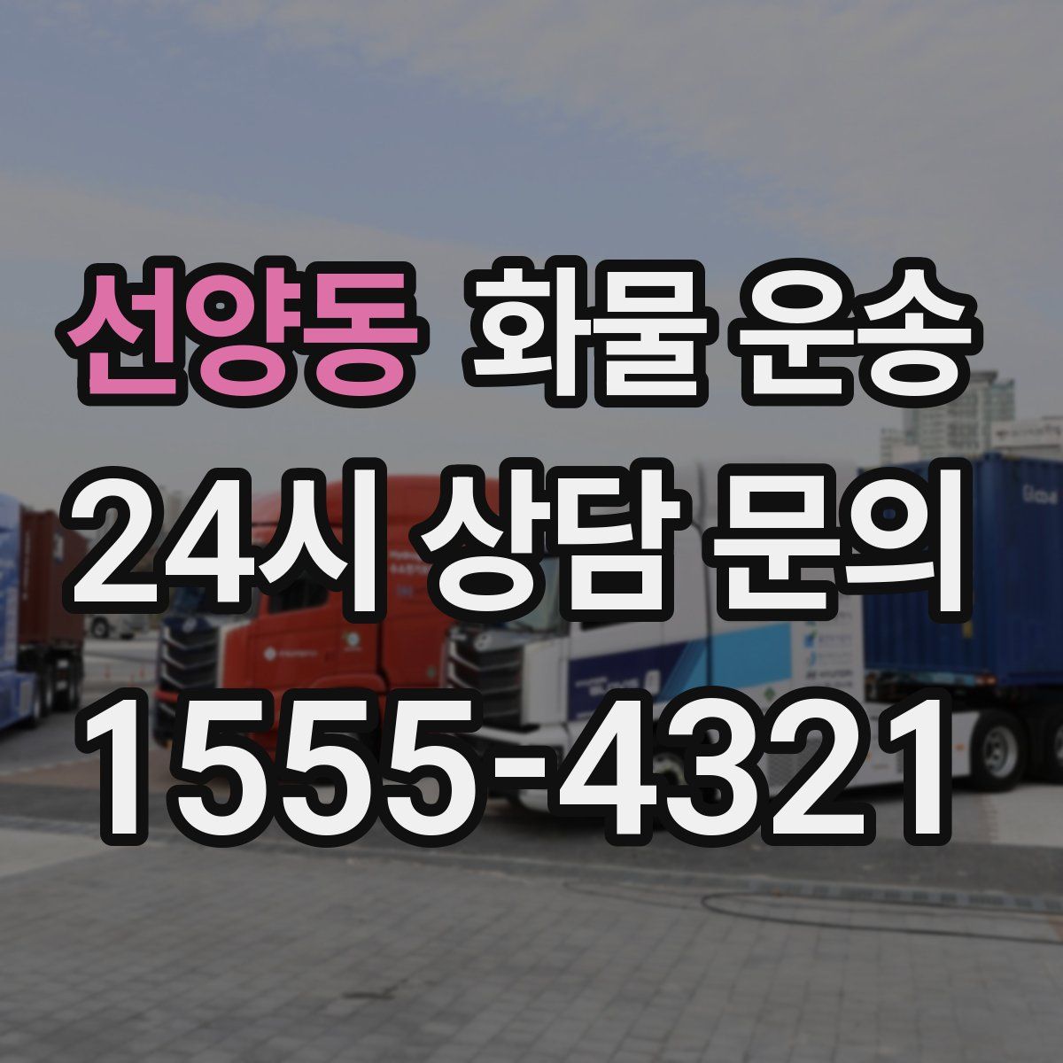 선양동 화물 운송