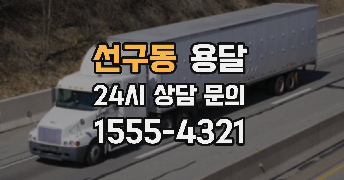 선구동 용달